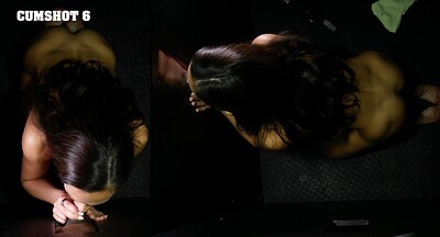 Aila Donovan in First Gloryhole POV from 