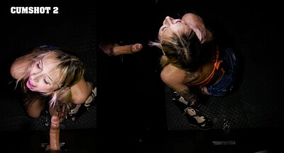 Hannah Quinn in Second Gloryhole POV from 