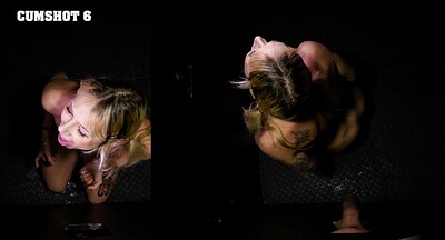 Hannah Quinn in Second Gloryhole POV from 