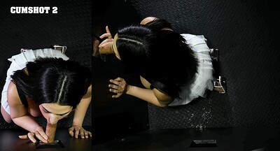 Lila Lust in First Gloryhole POV from 