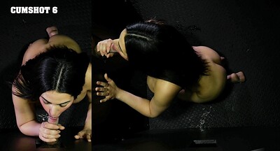 Lila Lust in First Gloryhole POV from 
