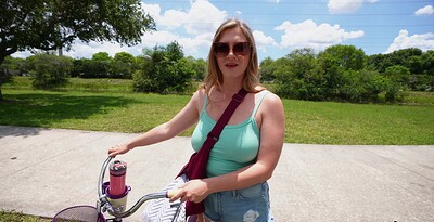 Dace in A Big Black Cock for the Voluptuous Bicycle Girl from